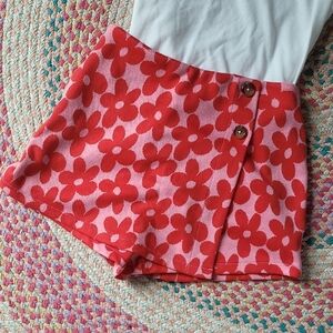 Old Navy Pink and Red Heart Pattern Shorts